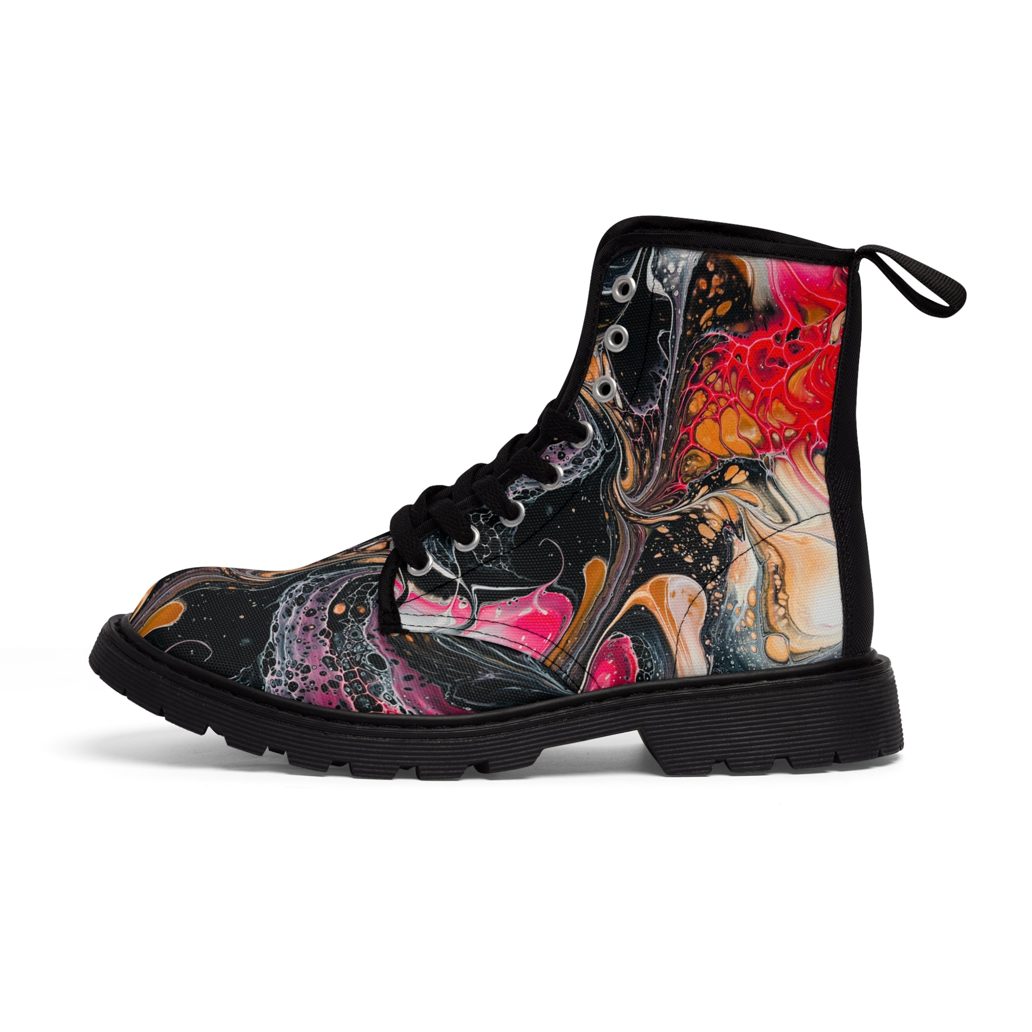 Red Chaos Women's Canvas Boots