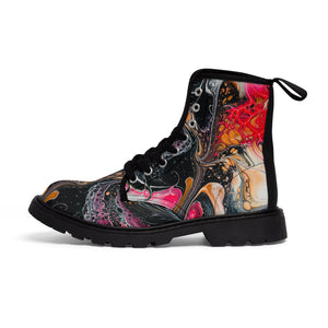 Red Chaos Women's Canvas Boots