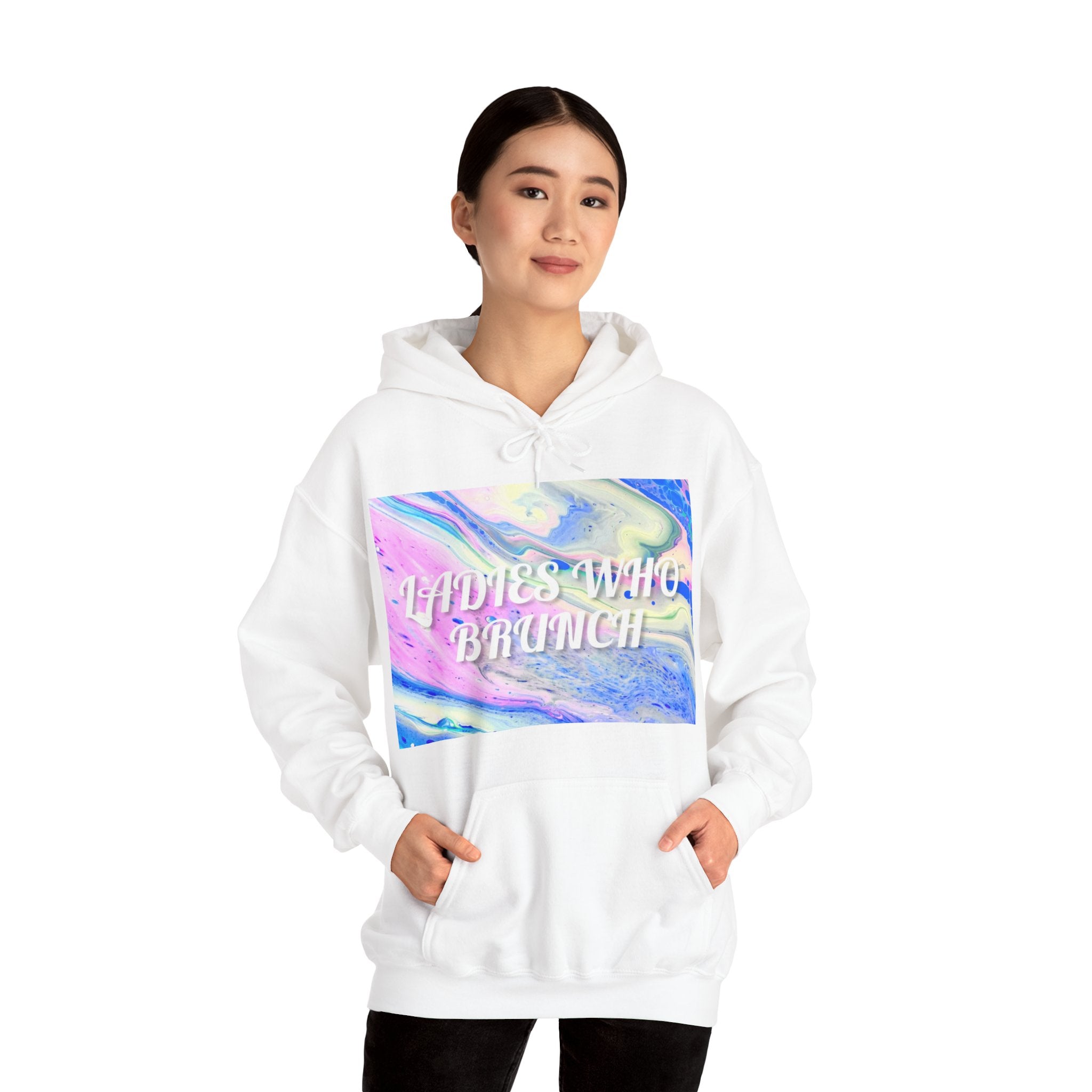 Ladies who brunch Jersey city Unisex Heavy Blend™ Hooded Sweatshirt