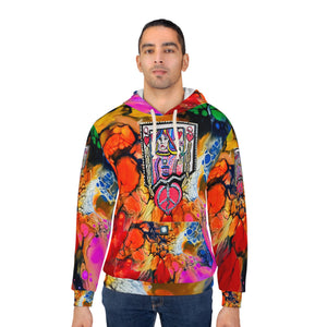 Jersey city rainbow queen  Pullover Hoodie (AOP)