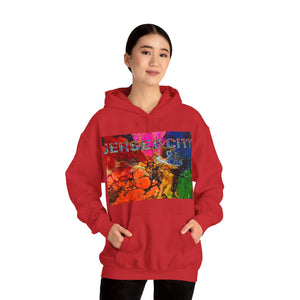 JERSEY CITY RAINBOW BLOOM Unisex Heavy Blend™ Hooded Sweatshirt