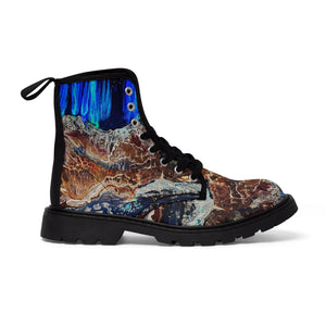 Mountain top boots. Canvas