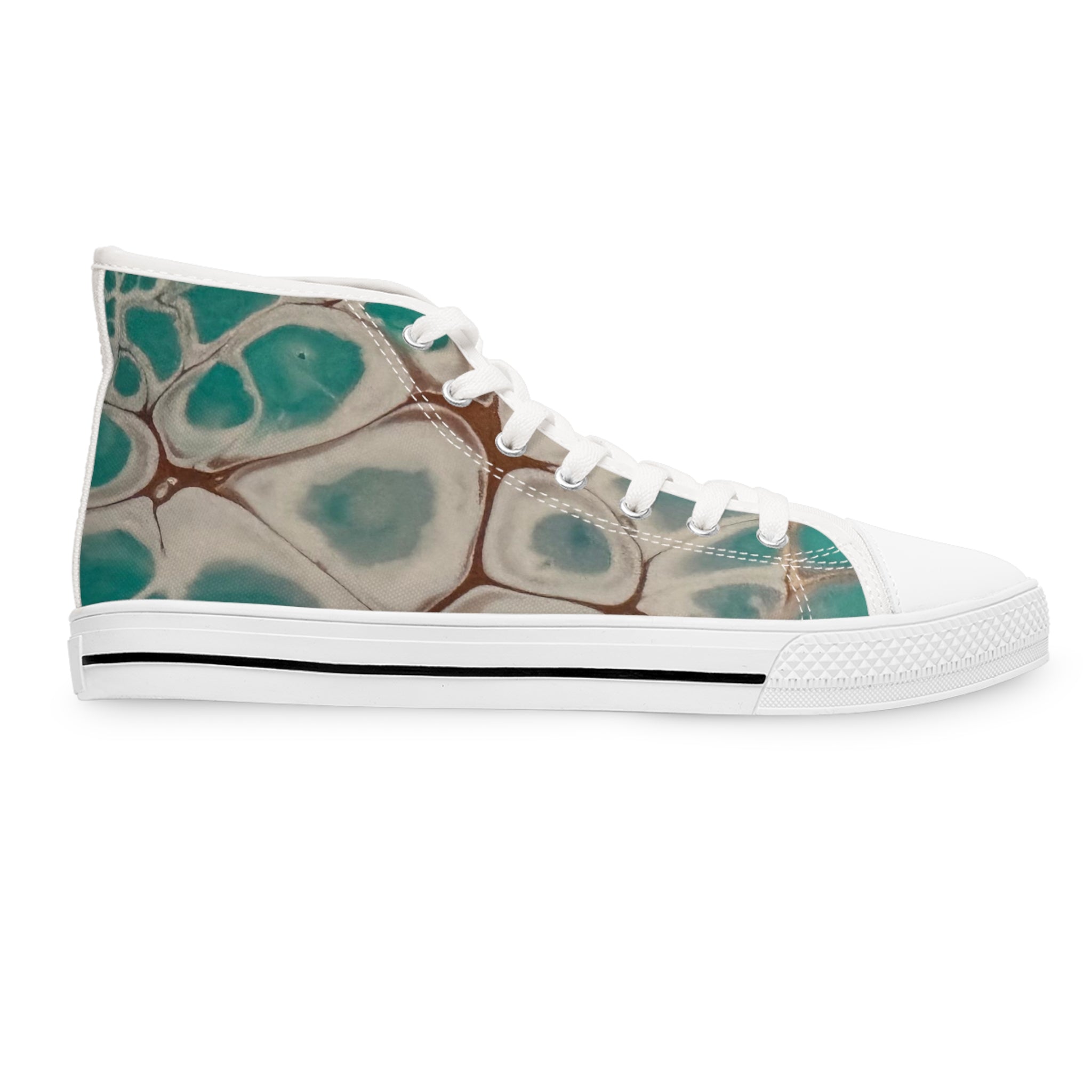 Women's seashell blue  High Top Sneakers