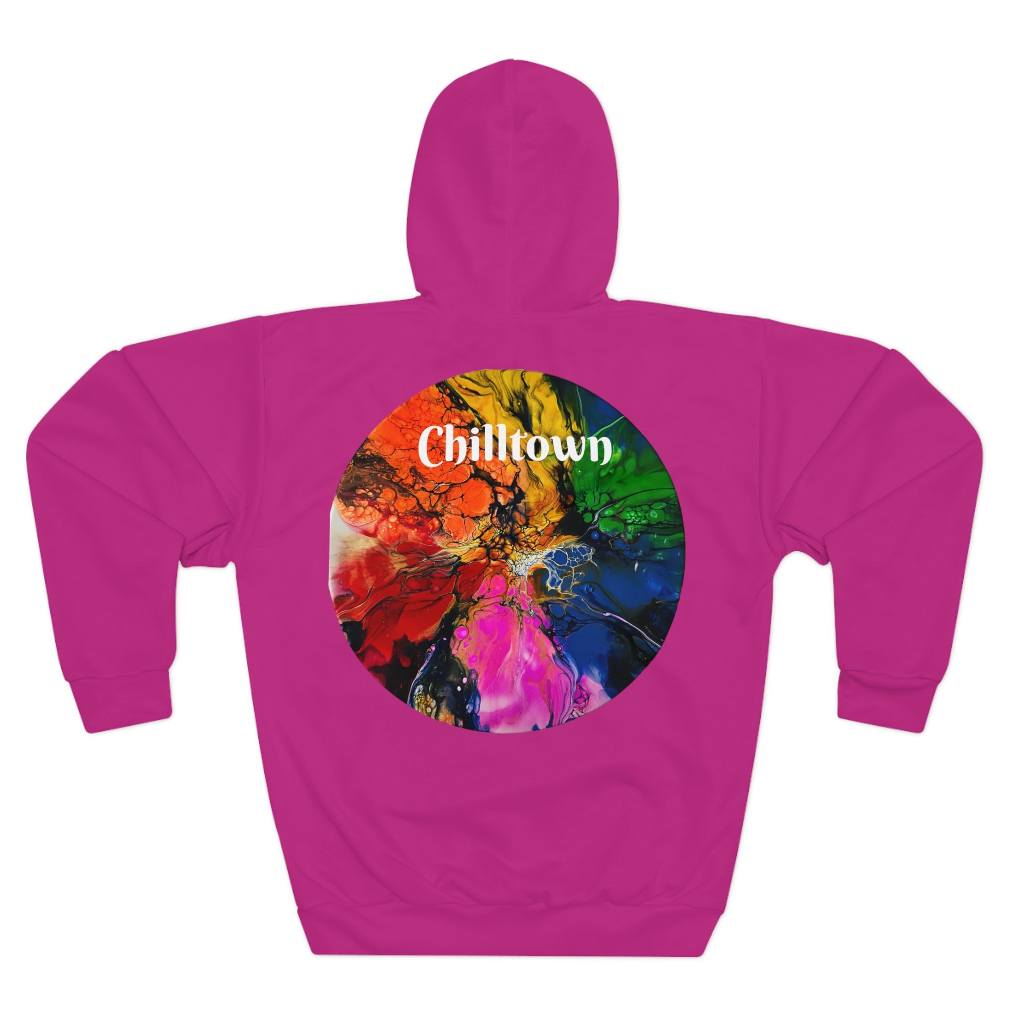 Rainbow Jersey City Chilltown Unisex Pullover Hoodie (AOP)