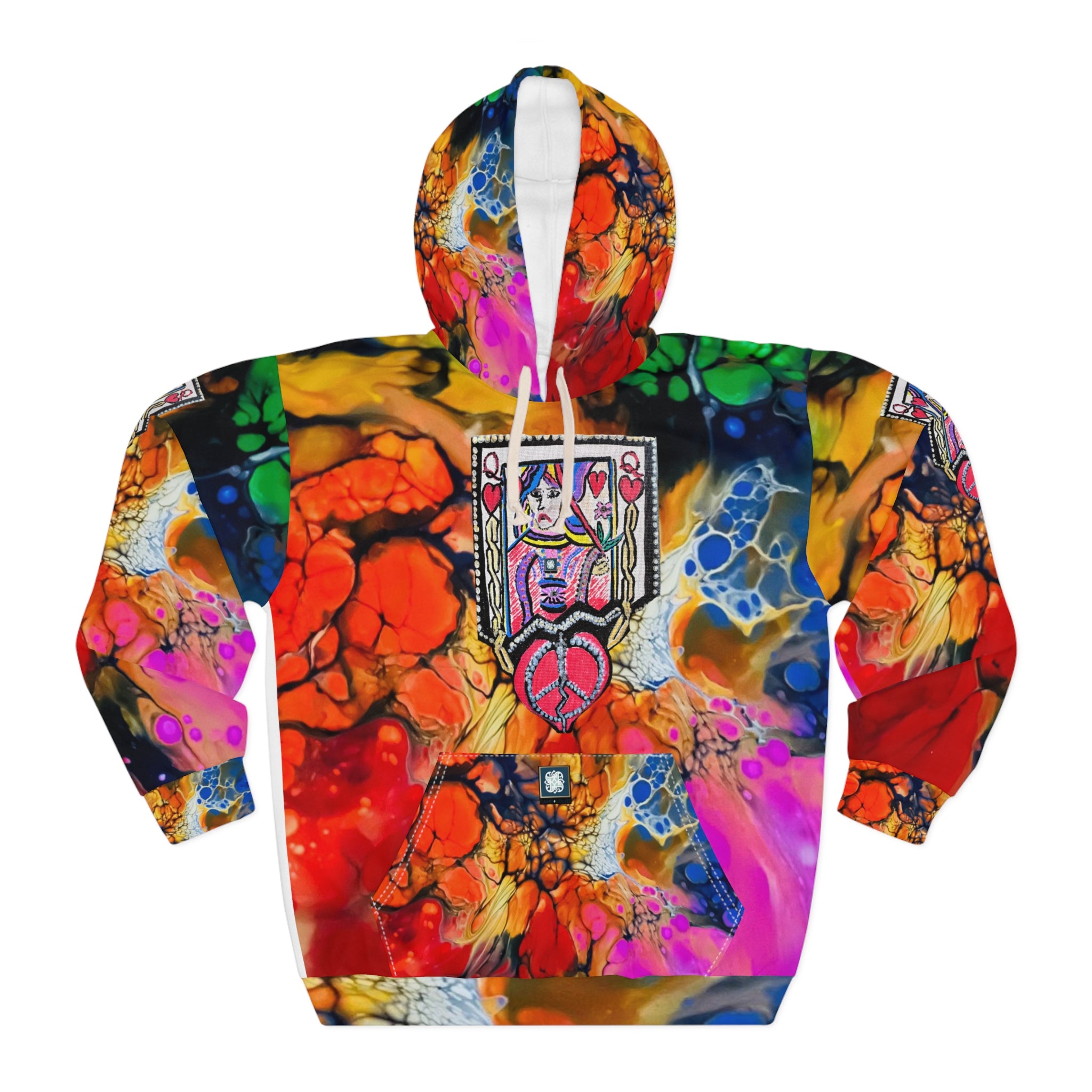 Jersey city rainbow queen  Pullover Hoodie (AOP)