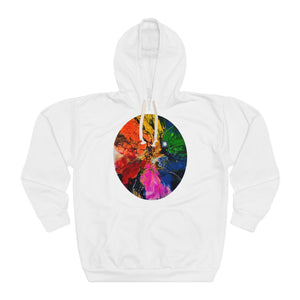 Jersey City Rainbow Bloom Unisex Pullover Hoodie (AOP)