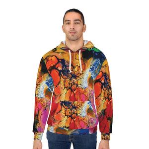 Rainbow Bloom Jersey City Unisex Pullover Hoodie (AOP)