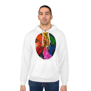 Jersey City Rainbow Bloom Unisex Pullover Hoodie (AOP)