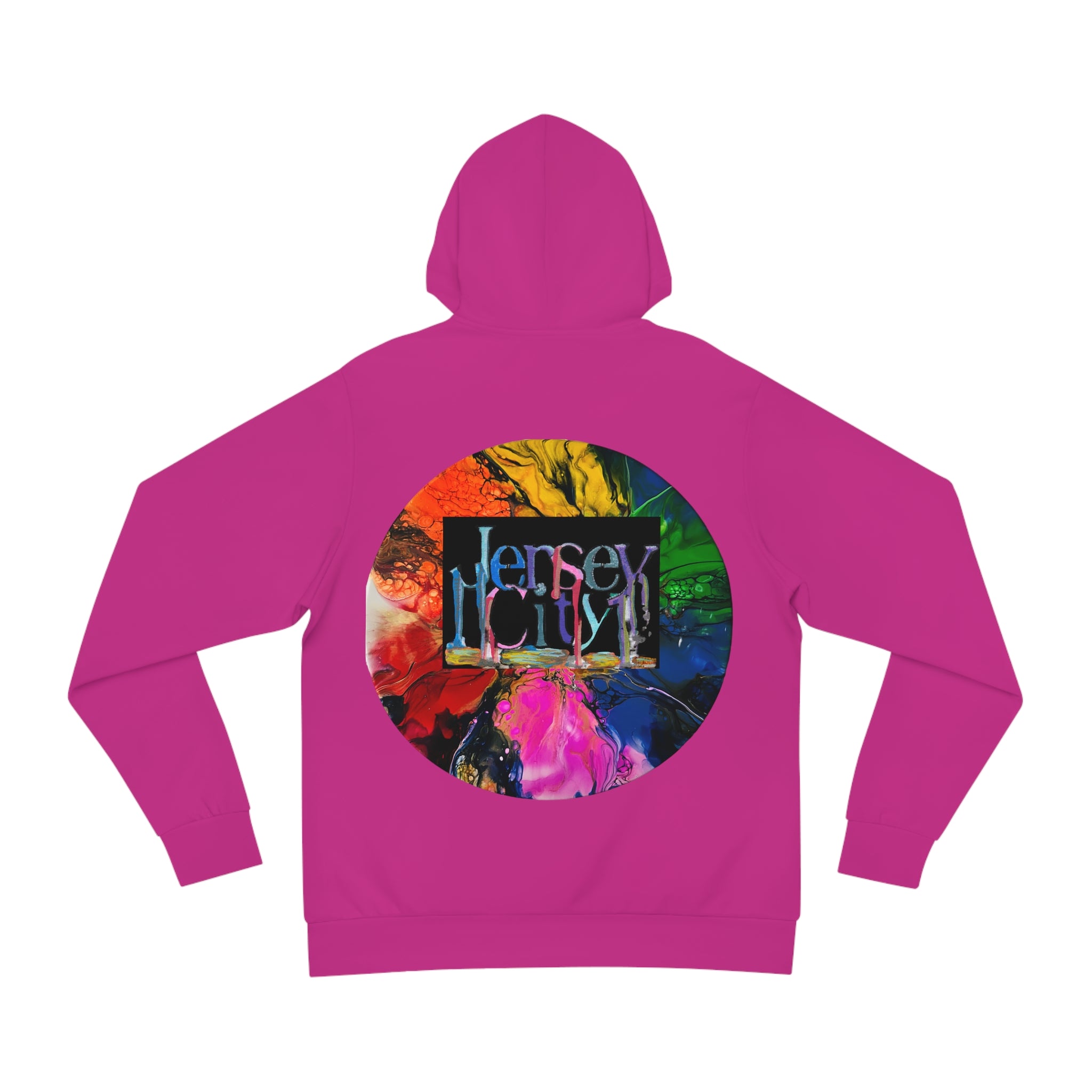 Jersey City Rainbow bloom multicolor Fashion Hoodie (AOP)